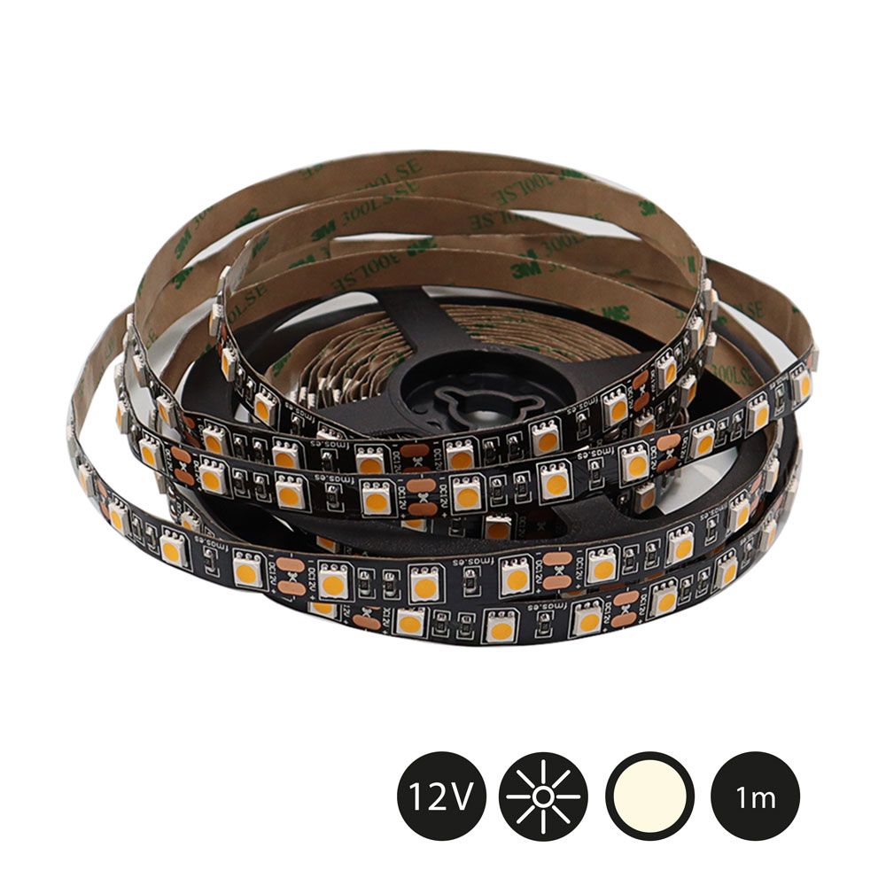 Tira LED BLANCO CÁLIDO 60 LED/m 14.4w/m